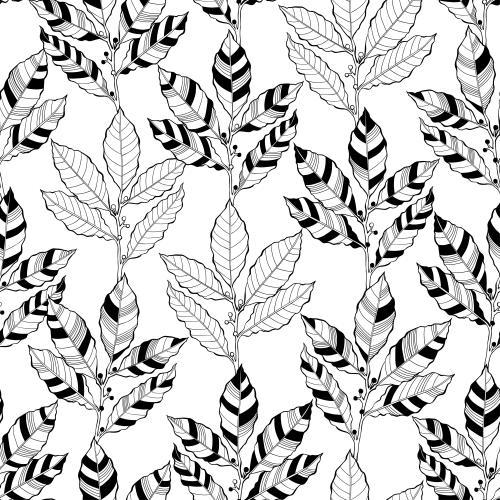 Vektor gestylte lorbeerzweige auf weißem